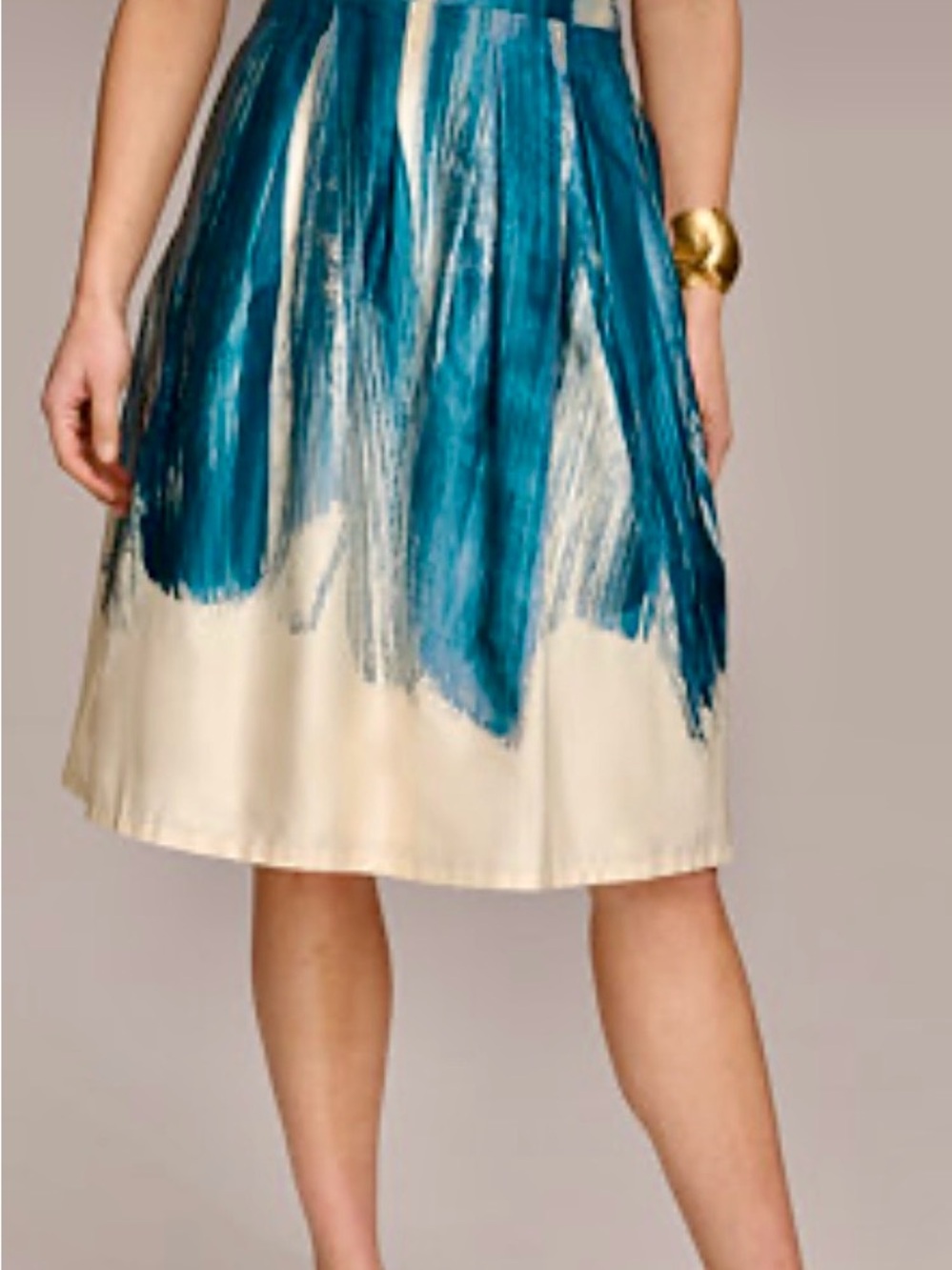 Donna Karan Teal  A-Line Skirt NWOT